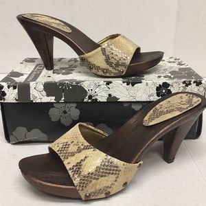 CL by Chinese Laundry Open Toe Shoes Snake 9 M